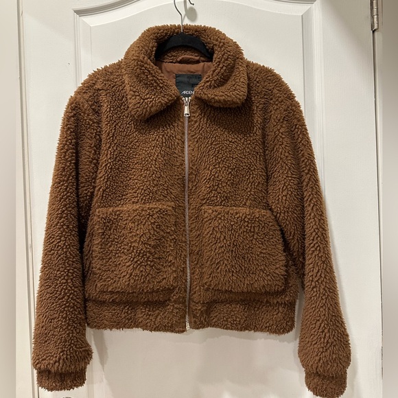 Ardene Jackets & Blazers - Ardene Brown Teddy Jacket